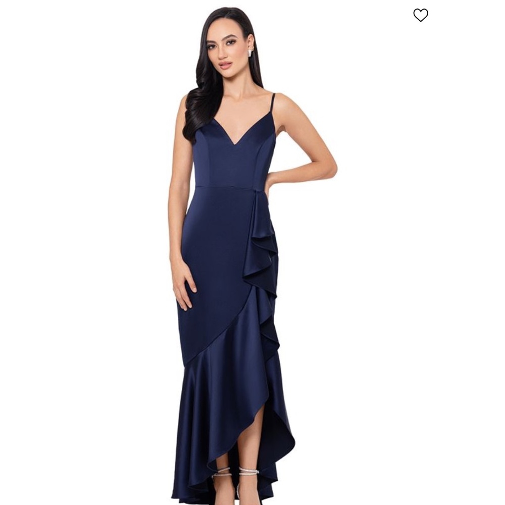 XSCAPE Women's Asymmetric-Hem Sleeveless Dress Size 10